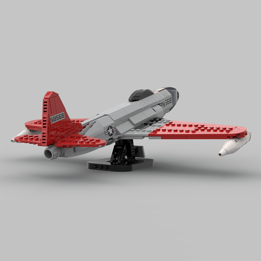 MOC - 214330 1:35 Scale P - 80 Shooting Star Building Blocks - LesDiy - Building Blocks