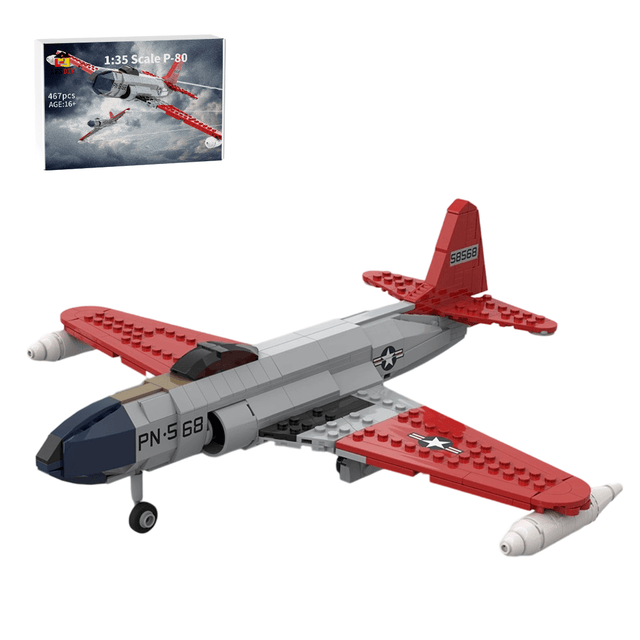 MOC - 214330 1:35 Scale P - 80 Shooting Star Building Blocks - LesDiy - Building Blocks