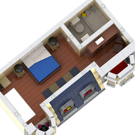 MOC - 214606 HiFi Shop & Residential House Building Blocks - LesDiy - Building Blocks