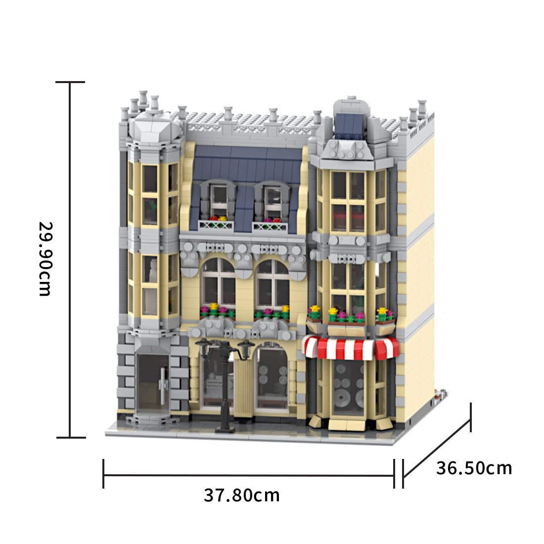 MOC - 214606 HiFi Shop & Residential House Building Blocks - LesDiy - Building Blocks