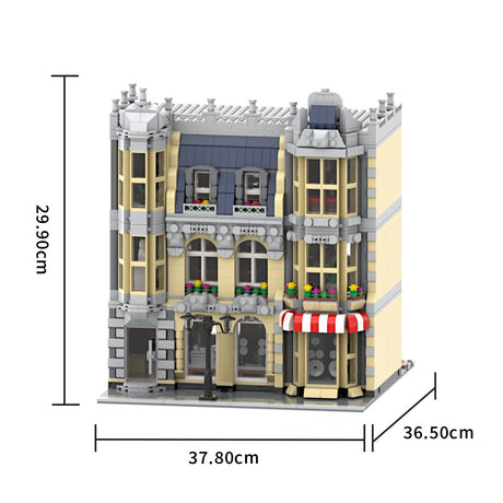 MOC - 214606 HiFi Shop & Residential House Building Blocks - LesDiy - Building Blocks