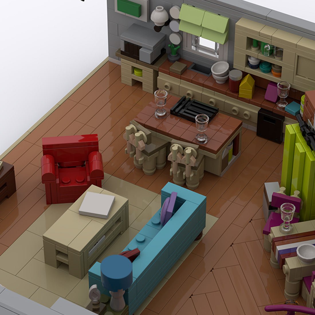 MOC - 214842 The Big Bang Theory UCS Bundle Building Blocks - LesDiy - Building Blocks