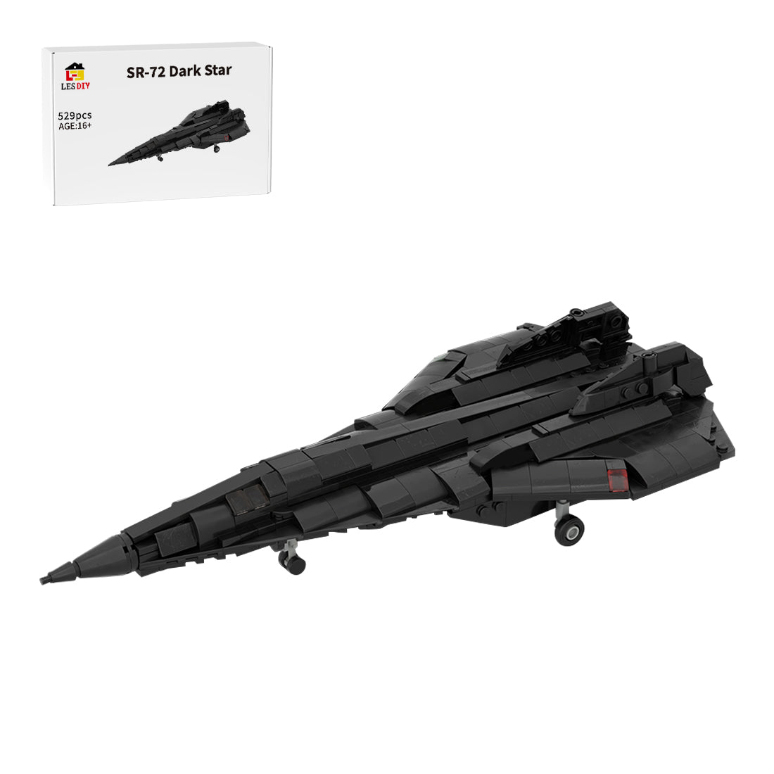 MOC - 215344 TOP GUN MAVERICK | SR - 72 DARK STAR Building Blocks - LesDiy - Building Blocks