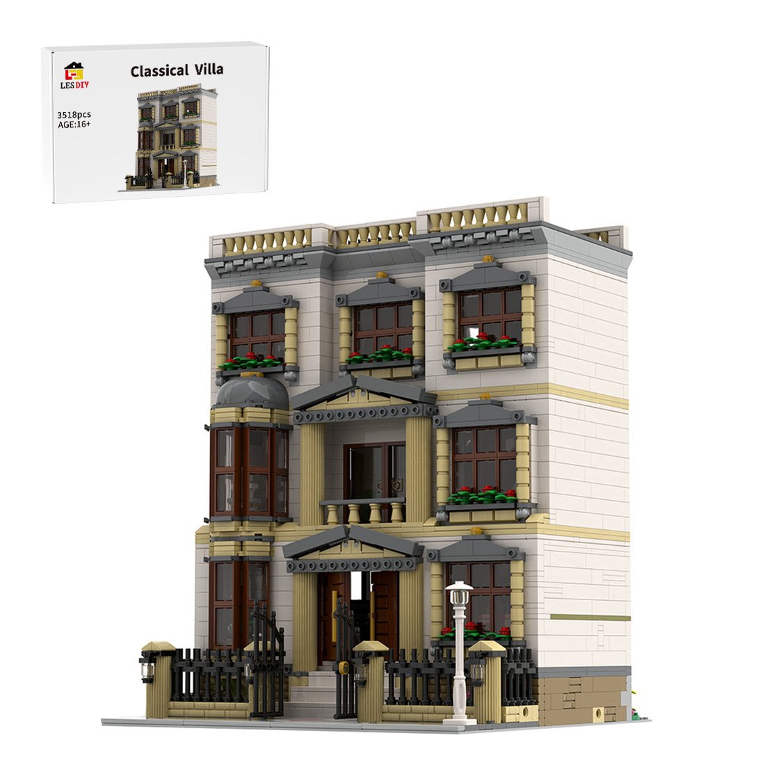 MOC - 216160 Classicistic Villa Building Blocks - LesDiy - Building Blocks