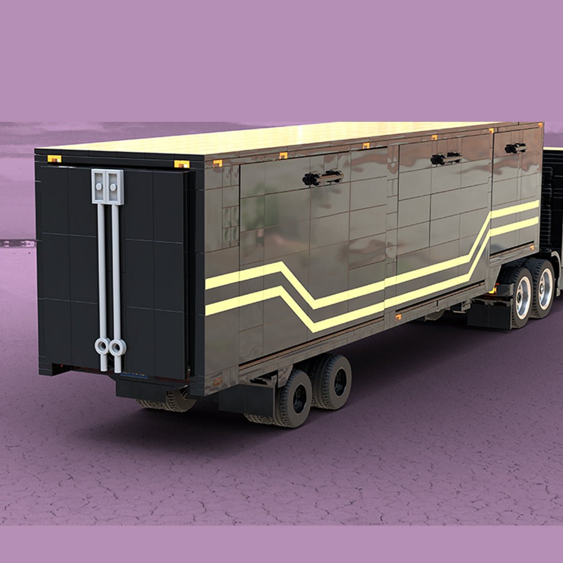 MOC - 216375 MOCturnal Knight Rider: KITT And the FLAG Mobile Command Unit Building Blocks - LesDiy -