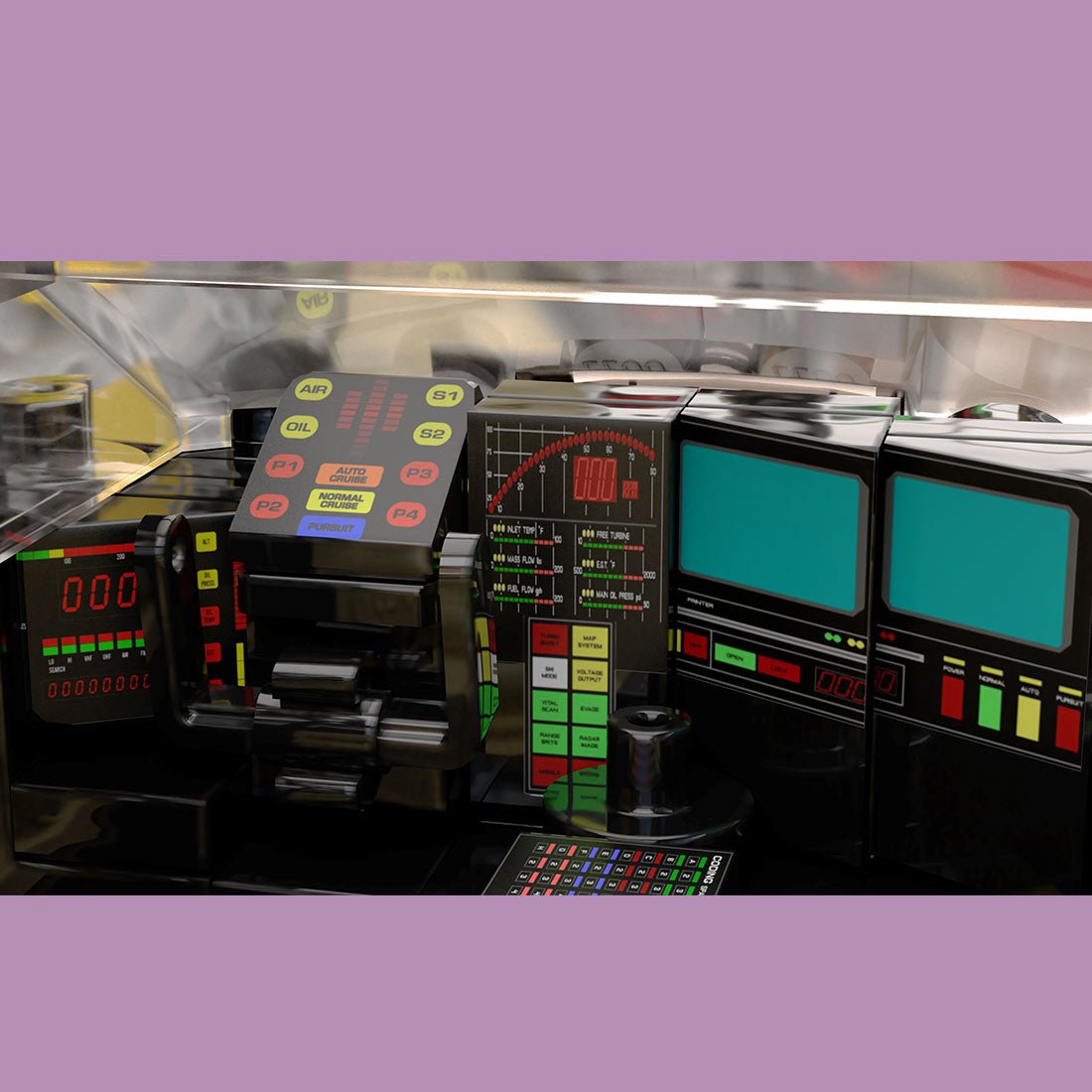 MOC - 216375 MOCturnal Knight Rider: KITT And the FLAG Mobile Command Unit Building Blocks - LesDiy -