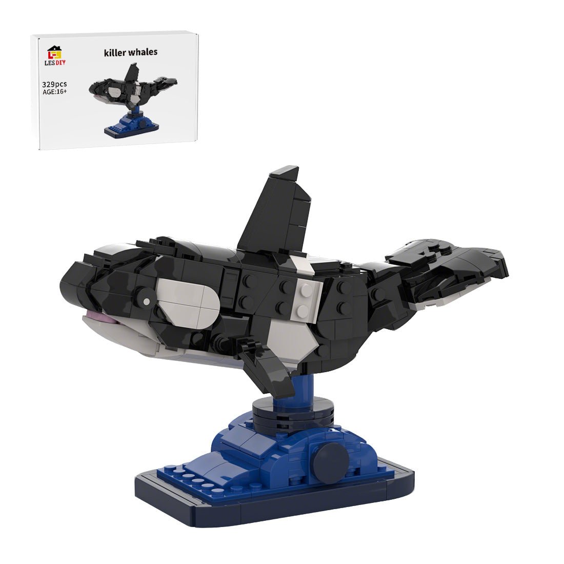 MOC - 216387 Orca Whale Building Blocks - LesDiy - Building Blocks