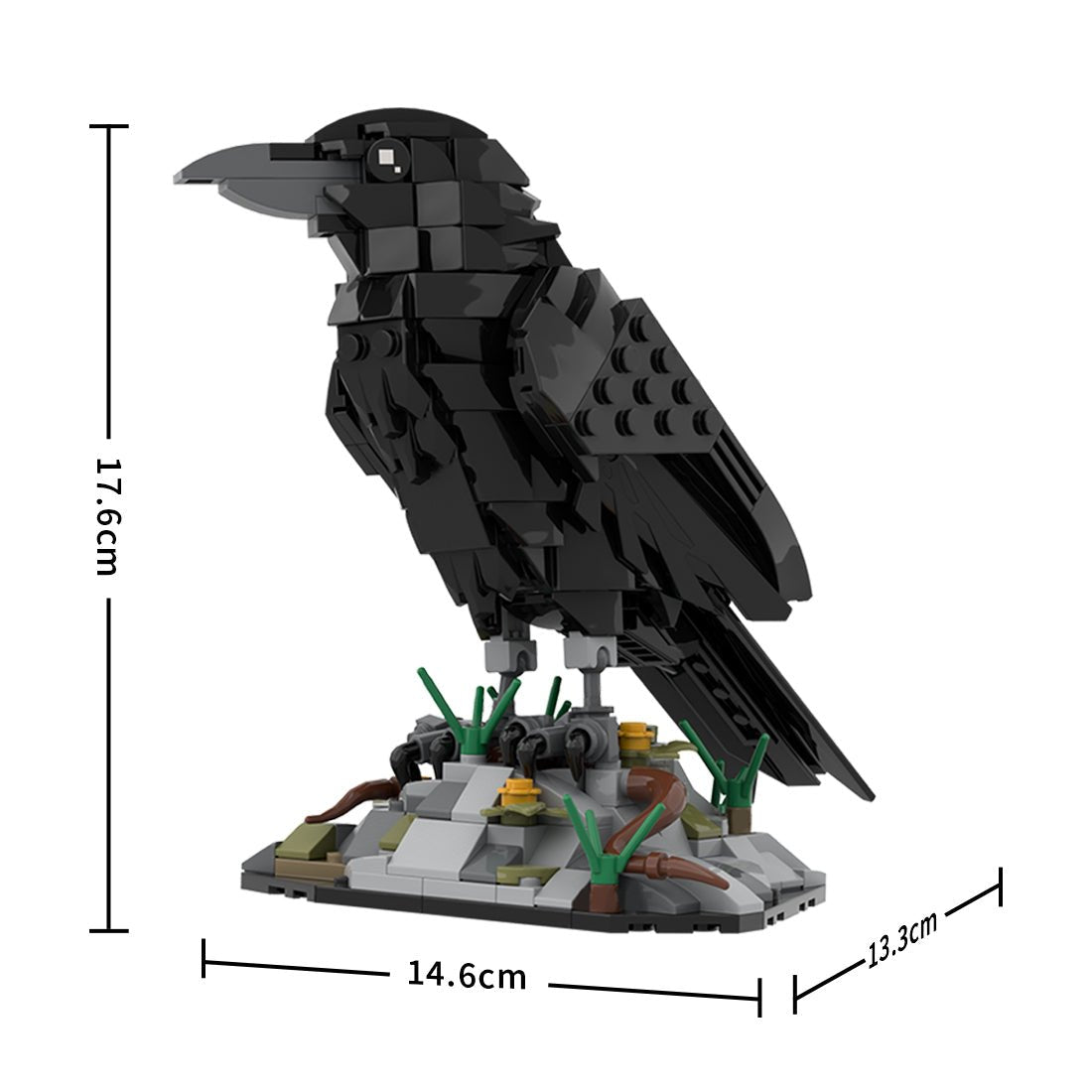MOC - 217187 Raven Building Blocks - LesDiy - Building Blocks