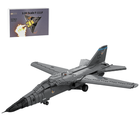 MOC - 217346 1:35 Scale F - 111F Aardvark Building Blocks - LesDiy - Building Blocks