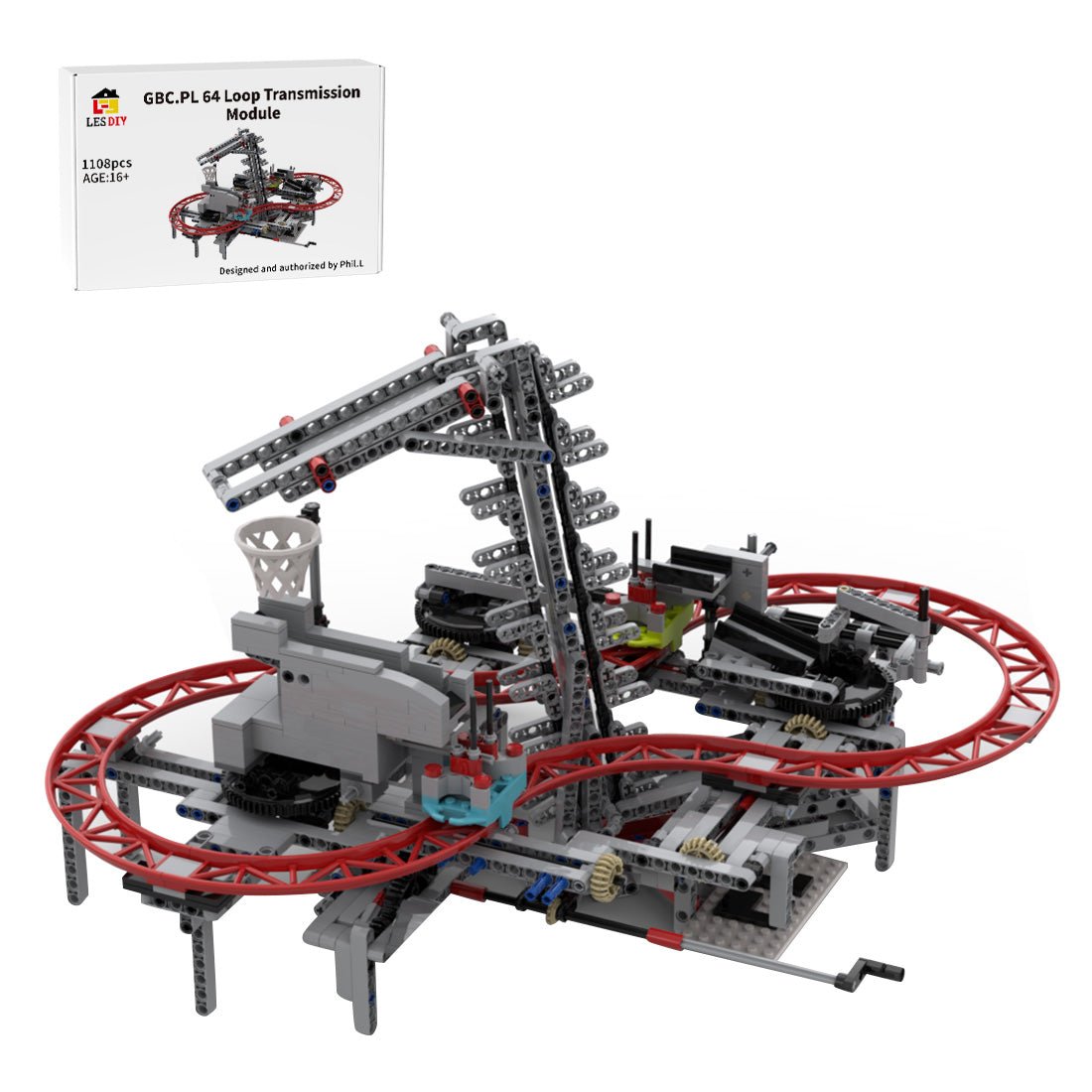 MOC-217371 GBC.PL 64 Cycle Mechanical Transmission Module Building Blocks-LesDiy-MOC-