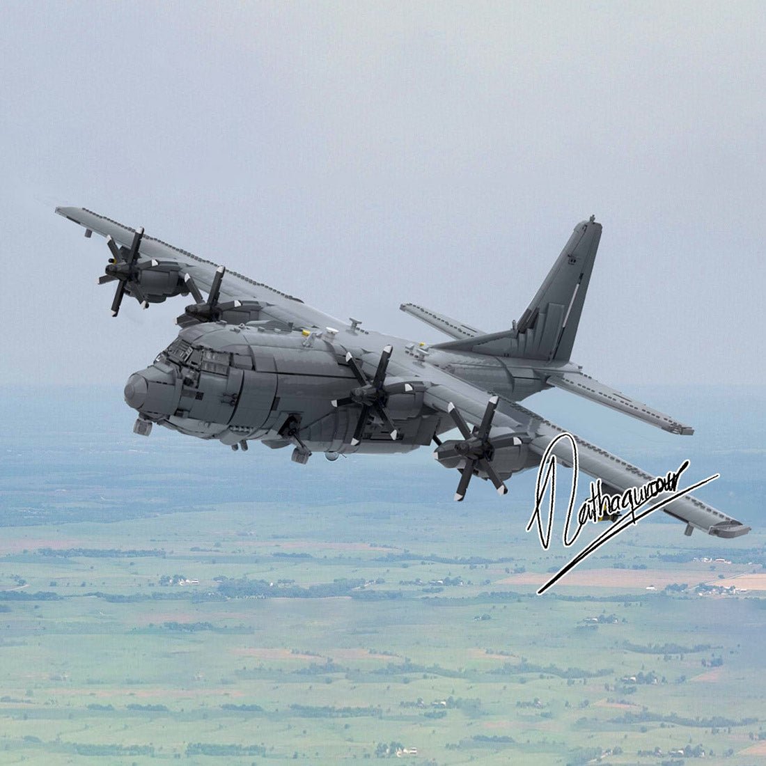 MOC - 217633 Lockheed AC - 130J GhostRider Building Blocks - LesDiy - Building Blocks