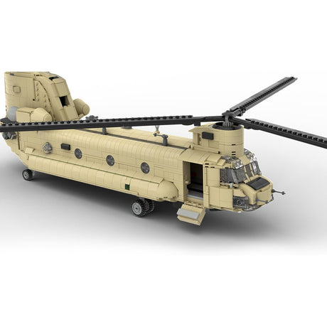 MOC - 217684 Boeing | CH - 47 F CHINOOK - 1:35 Scale Building Blocks - LesDiy - Building Blocks