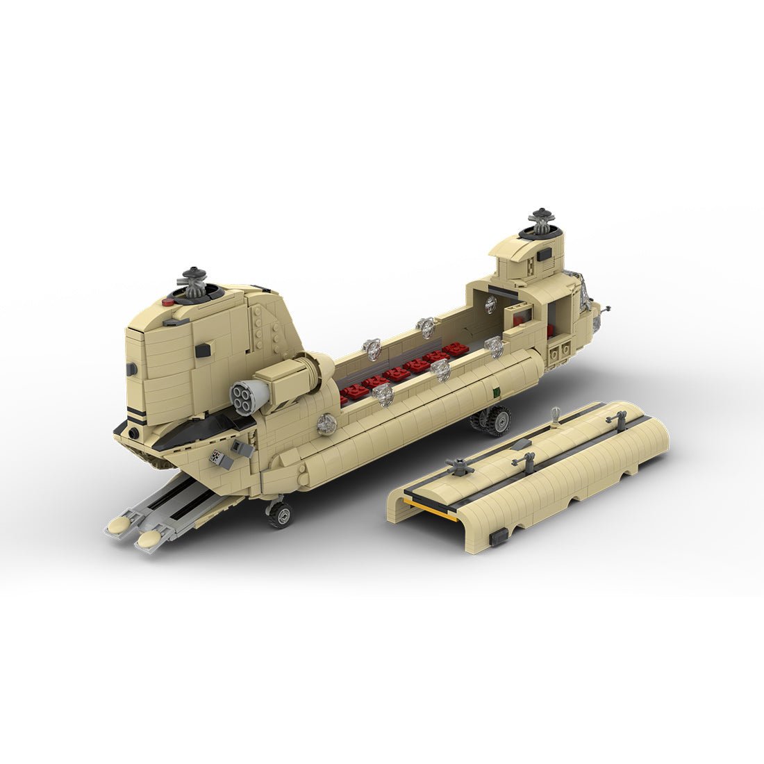 MOC - 217684 Boeing | CH - 47 F CHINOOK - 1:35 Scale Building Blocks - LesDiy - Building Blocks