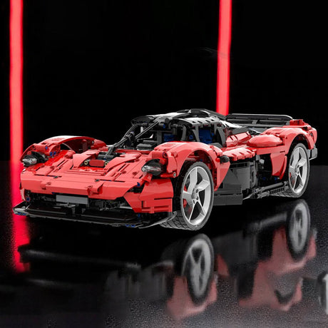 MOC - 218984 Aston Martin Valkyrie (red) Building Blocks - LesDiy -