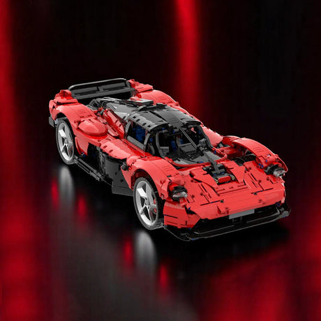 MOC - 218984 Aston Martin Valkyrie (red) Building Blocks - LesDiy -