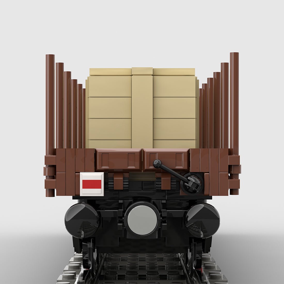 MOC-219158 Classic Flat Wagon with Goods Building Blocks-LesDiy-MOC-