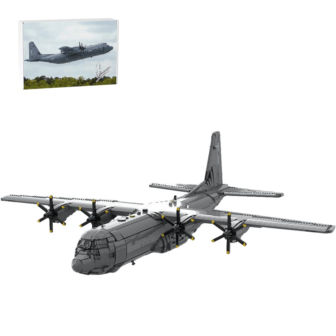MOC - 220492 Lockheed C - 130J 30 Super Hercules Building Blocks - LesDiy - Building Blocks