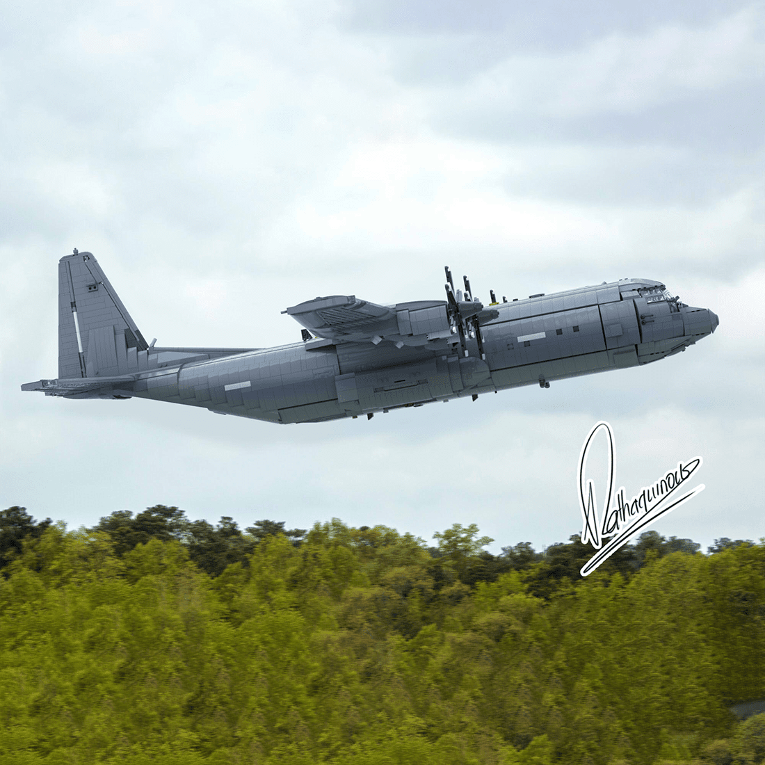 MOC - 220492 Lockheed C - 130J 30 Super Hercules Building Blocks - LesDiy - Building Blocks