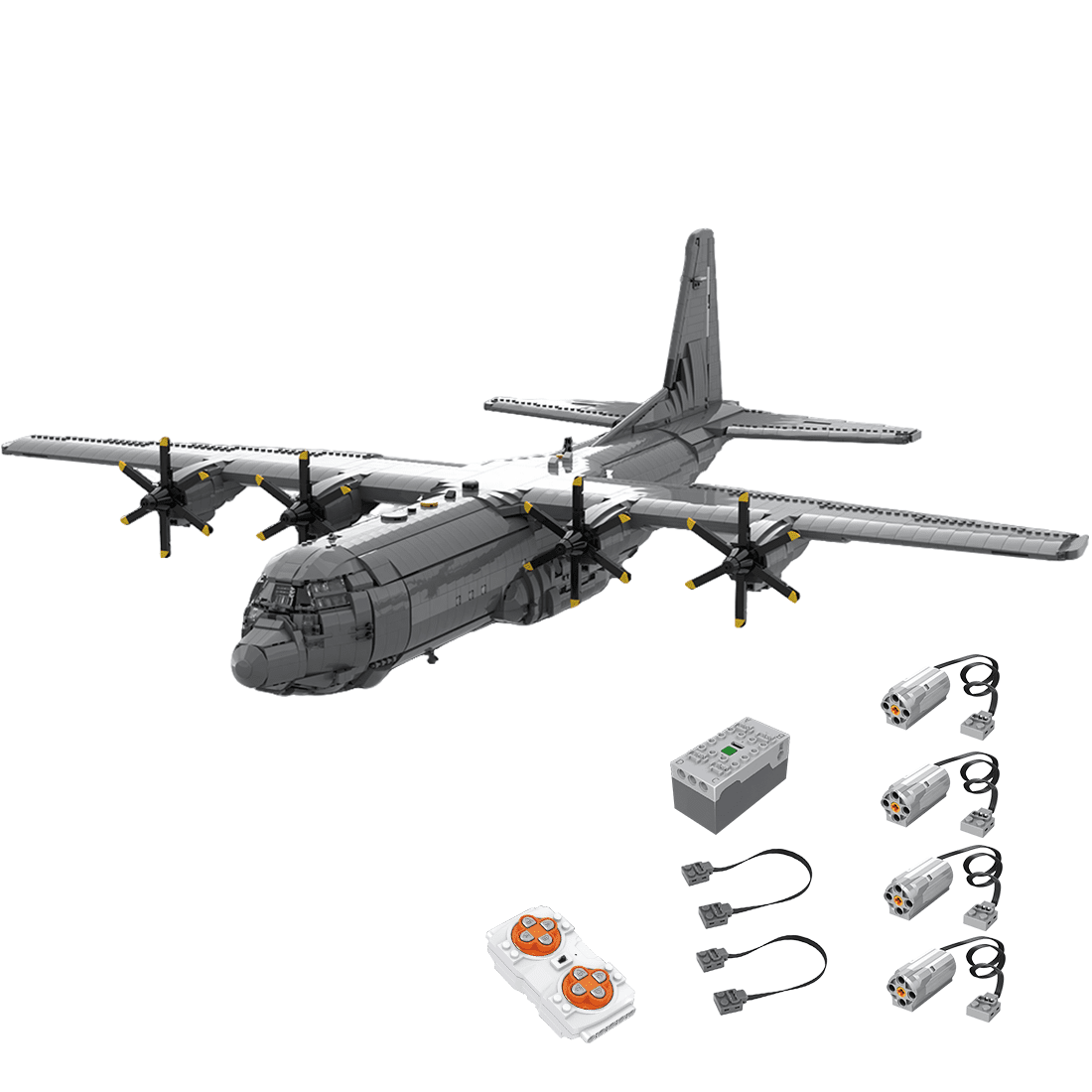 MOC - 220492 Lockheed C - 130J 30 Super Hercules Building Blocks - LesDiy - Building Blocks