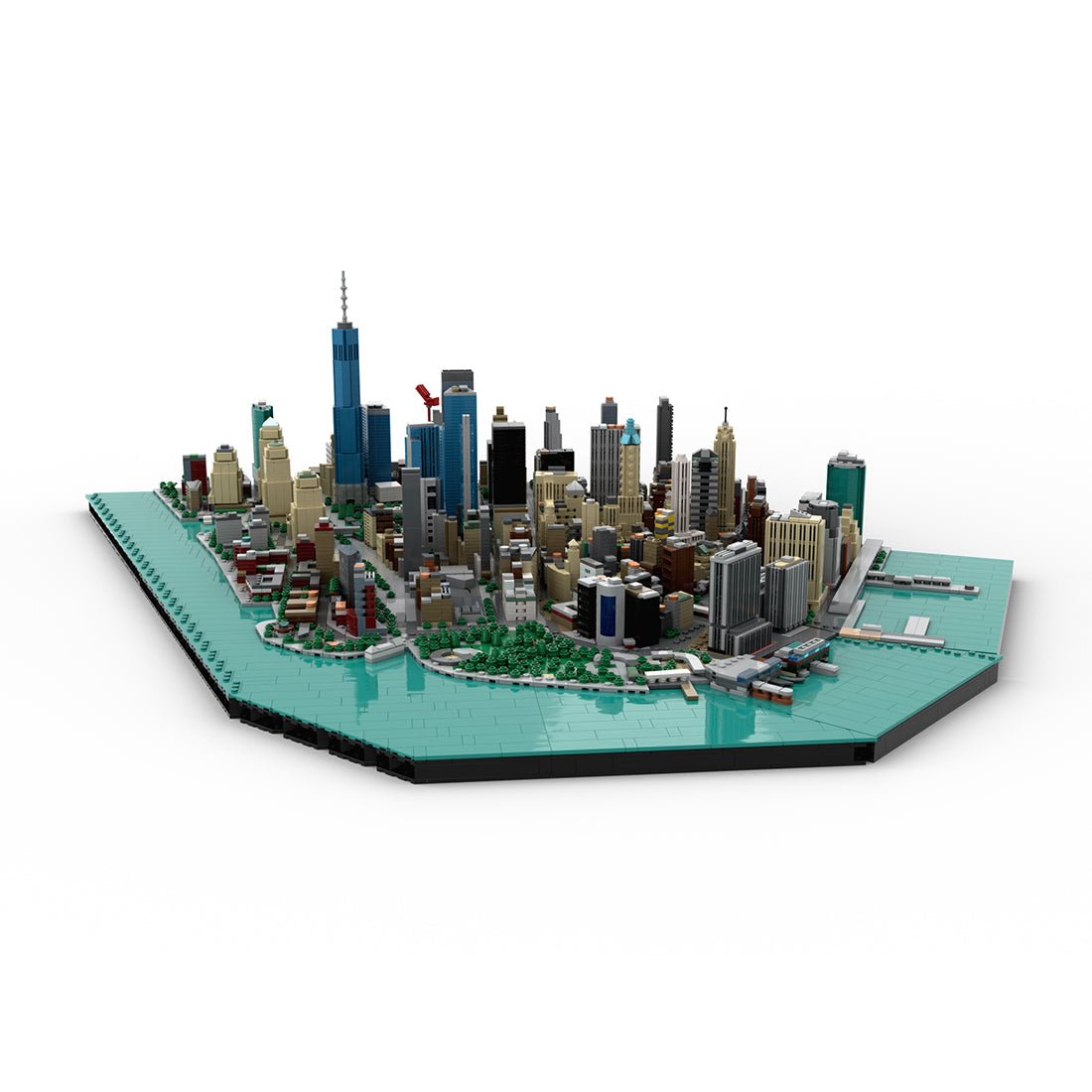 MOC - 221106 1/2000 Scale New York City Building Blocks - Financial District - LesDiy - Building Blocks