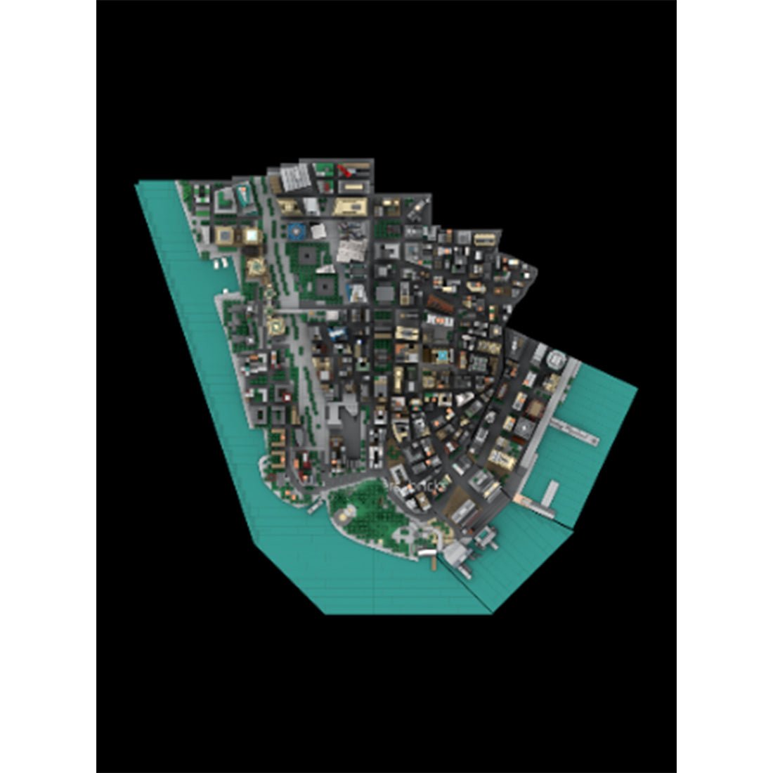 MOC - 221106 1/2000 Scale New York City Building Blocks - Financial District - LesDiy - Building Blocks