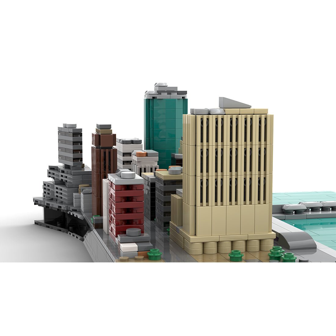 MOC - 221106 Financial District - New York City Building Blocks - LesDiy - Building Blocks