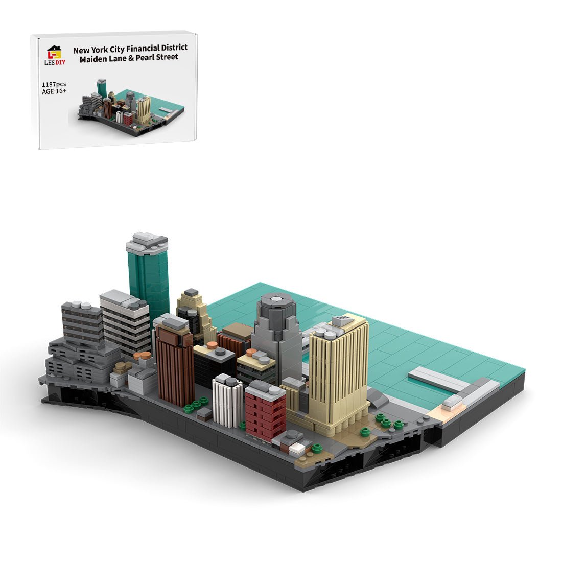 MOC - 221106 Financial District - New York City Building Blocks - LesDiy - Building Blocks