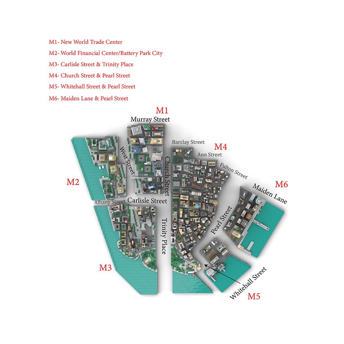 MOC - 221106 Financial District - New York City Building Blocks - LesDiy - Building Blocks