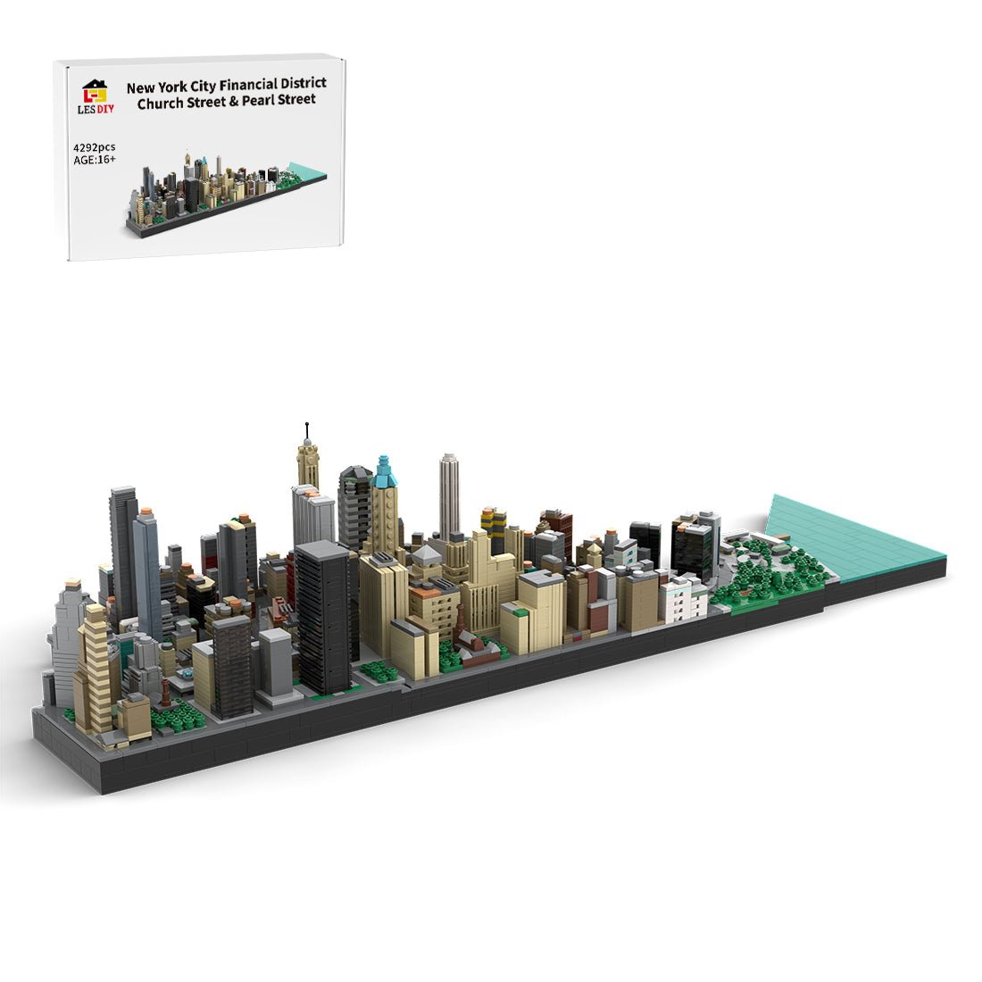 MOC - 221106 New York City Financial District - Church Street & Pearl Street Building Blocks - LesDiy - Building Blocks