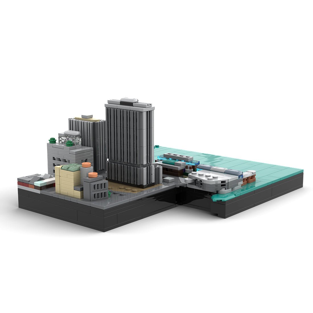 MOC - 221106 New York City Financial District - Whitehall Street & Pearl Street Building Blocks - LesDiy - Building Blocks