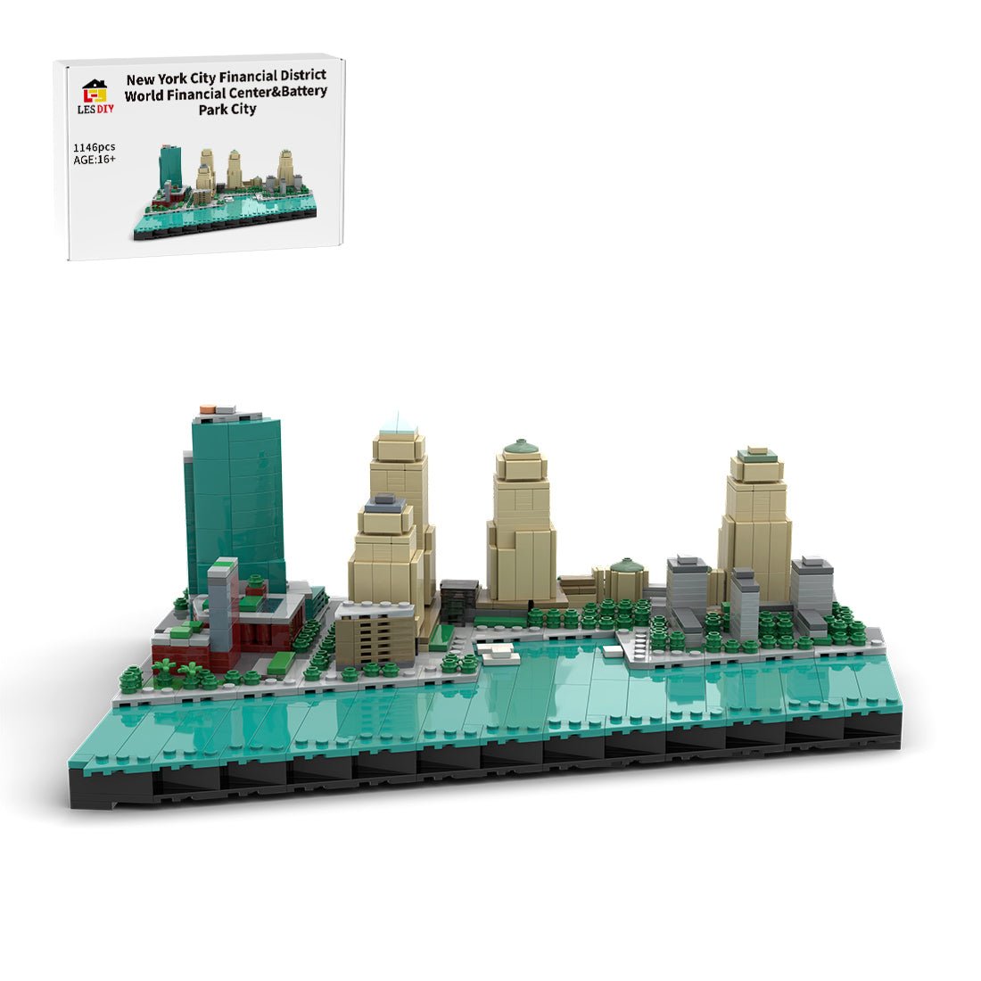 MOC - 221106 World Financial Center&Battery Park City Building Blocks - LesDiy - Building Blocks