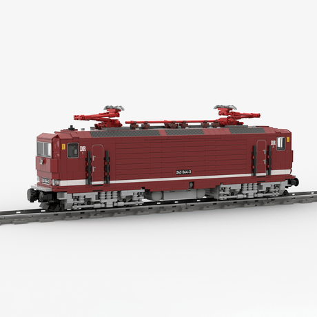 MOC - 221512 Electric Locomotive BR243 of the Deutsche Reichsbahn Bluilding Blocks - LesDiy - Locomotive