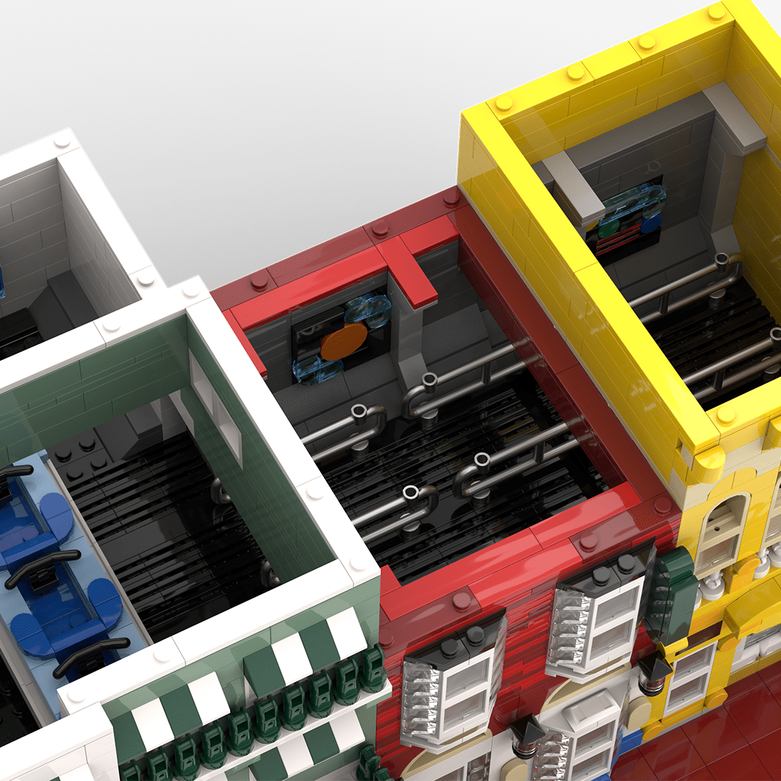 MOC - 222578 Main Street USA Jewelry Store | Deluxe Main Street USA ModularBuilding Blocks - LesDiy - Building Blocks