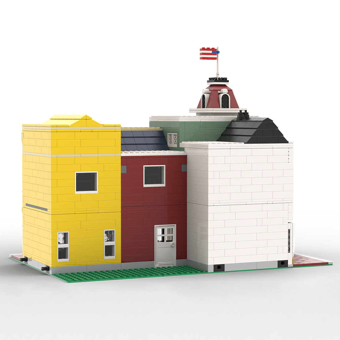 MOC - 222578 Main Street USA Jewelry Store | Deluxe Main Street USA ModularBuilding Blocks - LesDiy - Building Blocks