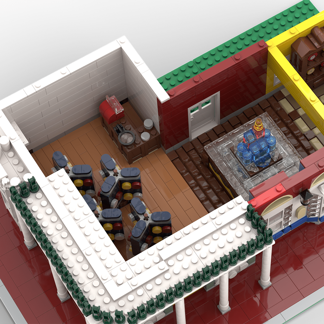 MOC - 222578 Main Street USA Jewelry Store | Deluxe Main Street USA ModularBuilding Blocks - LesDiy - Building Blocks