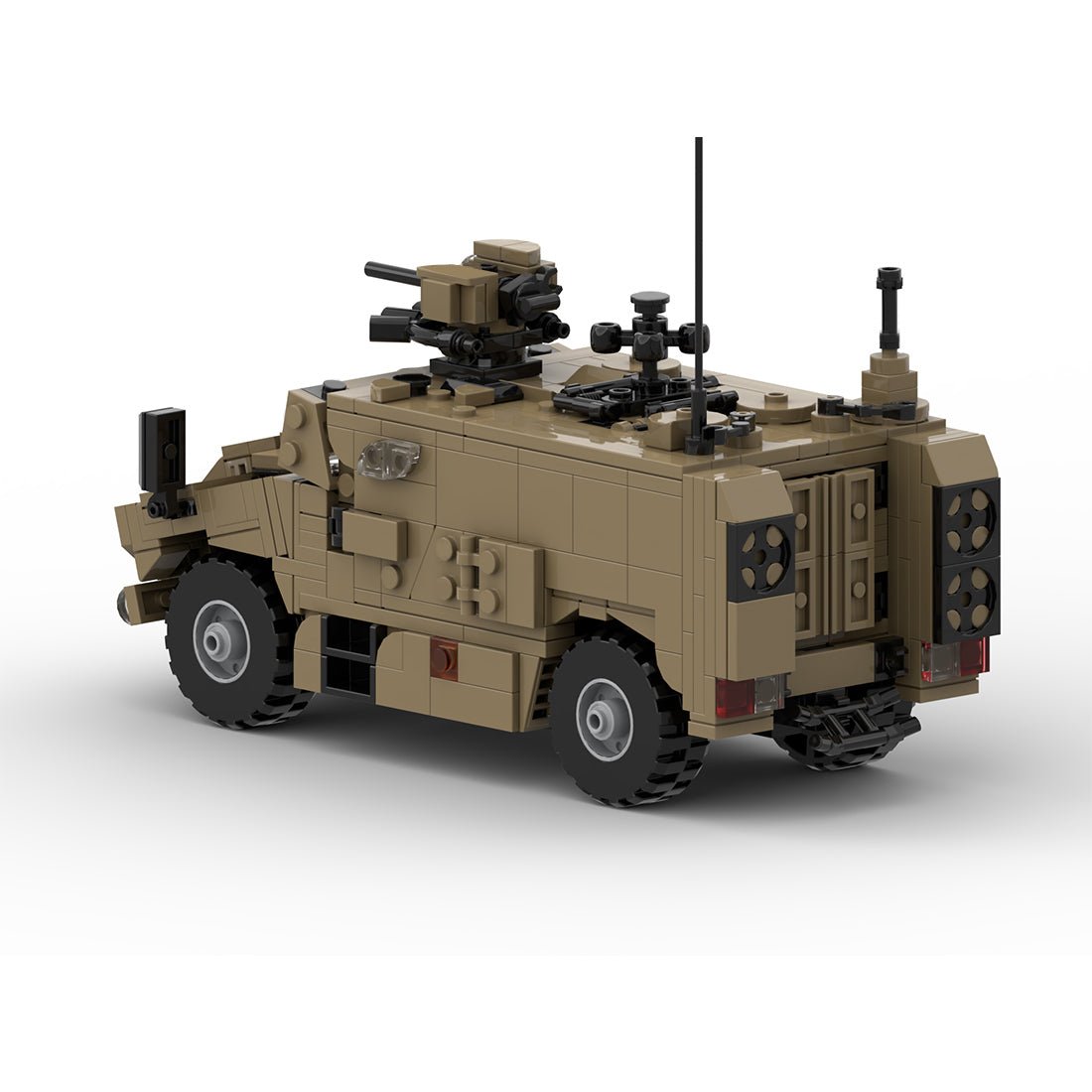 MOC - 222718 1/35 Scale WWII Military French 4×4 Transport Vehicle: VBMR - L Serval Building Blocks - LesDiy -