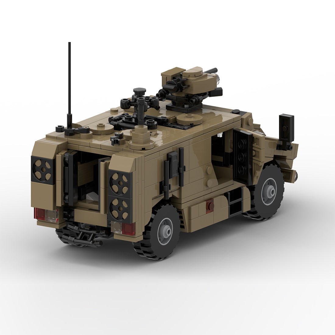 MOC - 222718 1/35 Scale WWII Military French 4×4 Transport Vehicle: VBMR - L Serval Building Blocks - LesDiy -