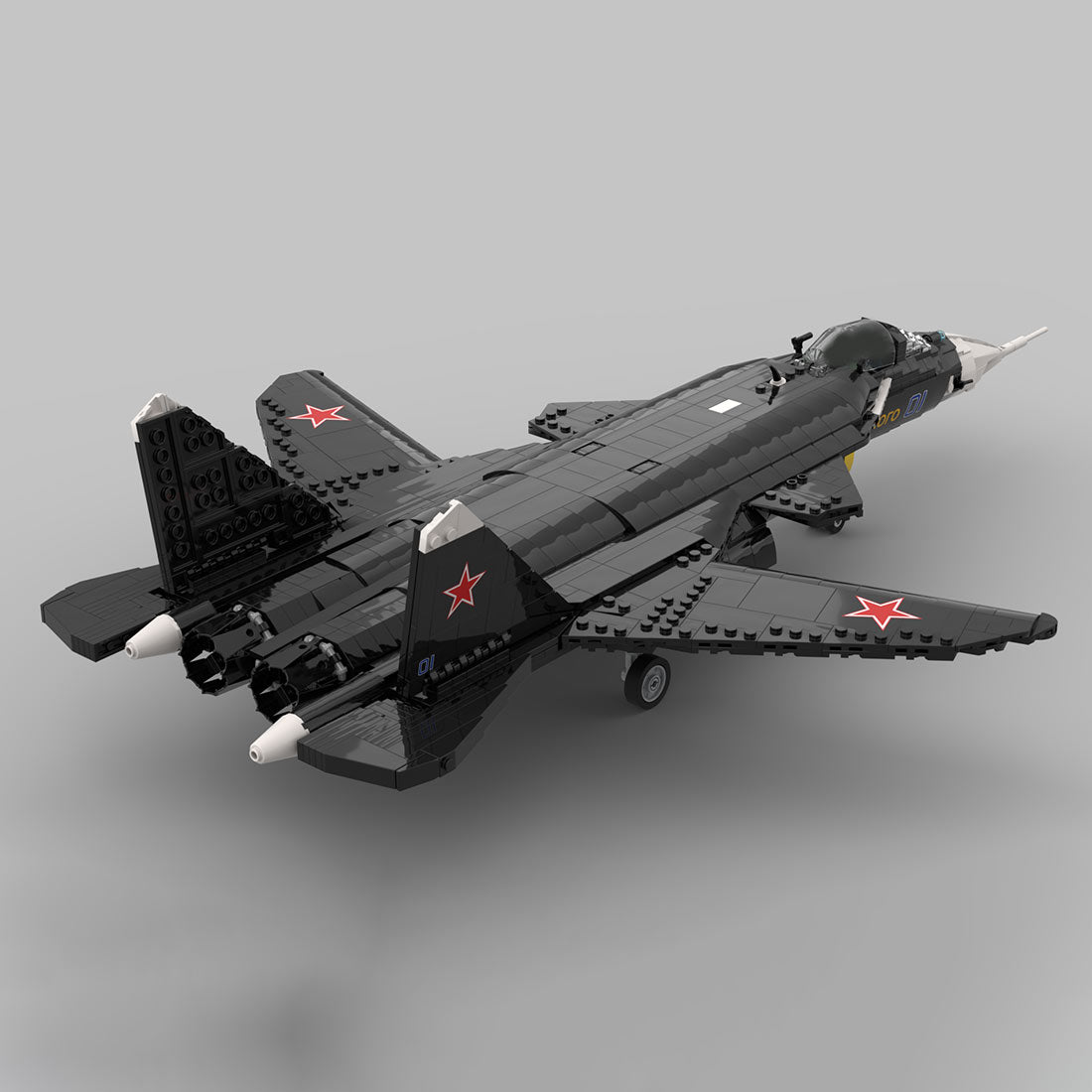 MOC - 222886 1:35 Scale Su - 47 Berkut Building Blocks - LesDiy - Building Blocks