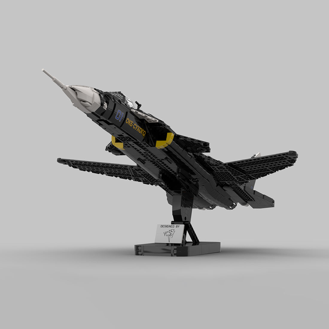 MOC - 222886 1:35 Scale Su - 47 Berkut Building Blocks - LesDiy - Building Blocks