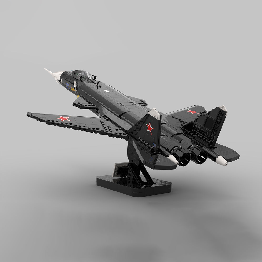 MOC - 222886 1:35 Scale Su - 47 Berkut Building Blocks - LesDiy - Building Blocks