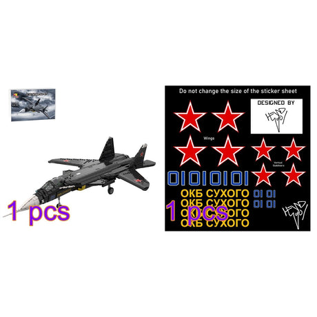 MOC - 222886 1:35 Scale Su - 47 Berkut Building Blocks - LesDiy - Building Blocks