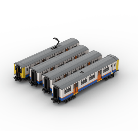 MOC - 223165 Class 317 Overground Livery| 8 - Wide | Power Functions Building Blocks - LesDiy - MOC