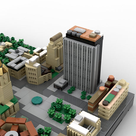 MOC - 223953 Brooklyn Bridge Area - New York City - LesDiy - Building Blocks
