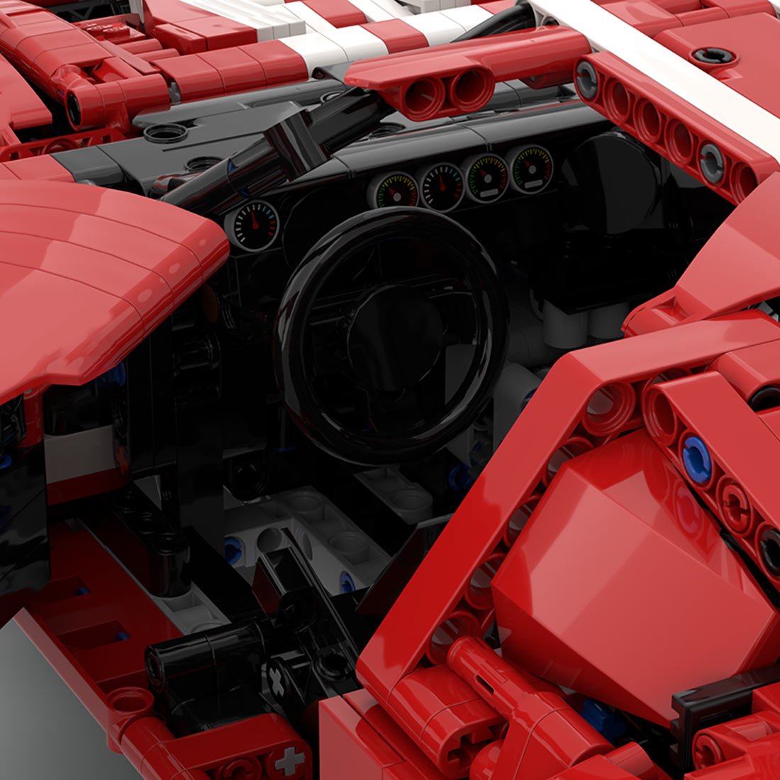 MOC - 224910 1/8 Scale Ford GT Building Blocks - LesDiy - Building Blocks