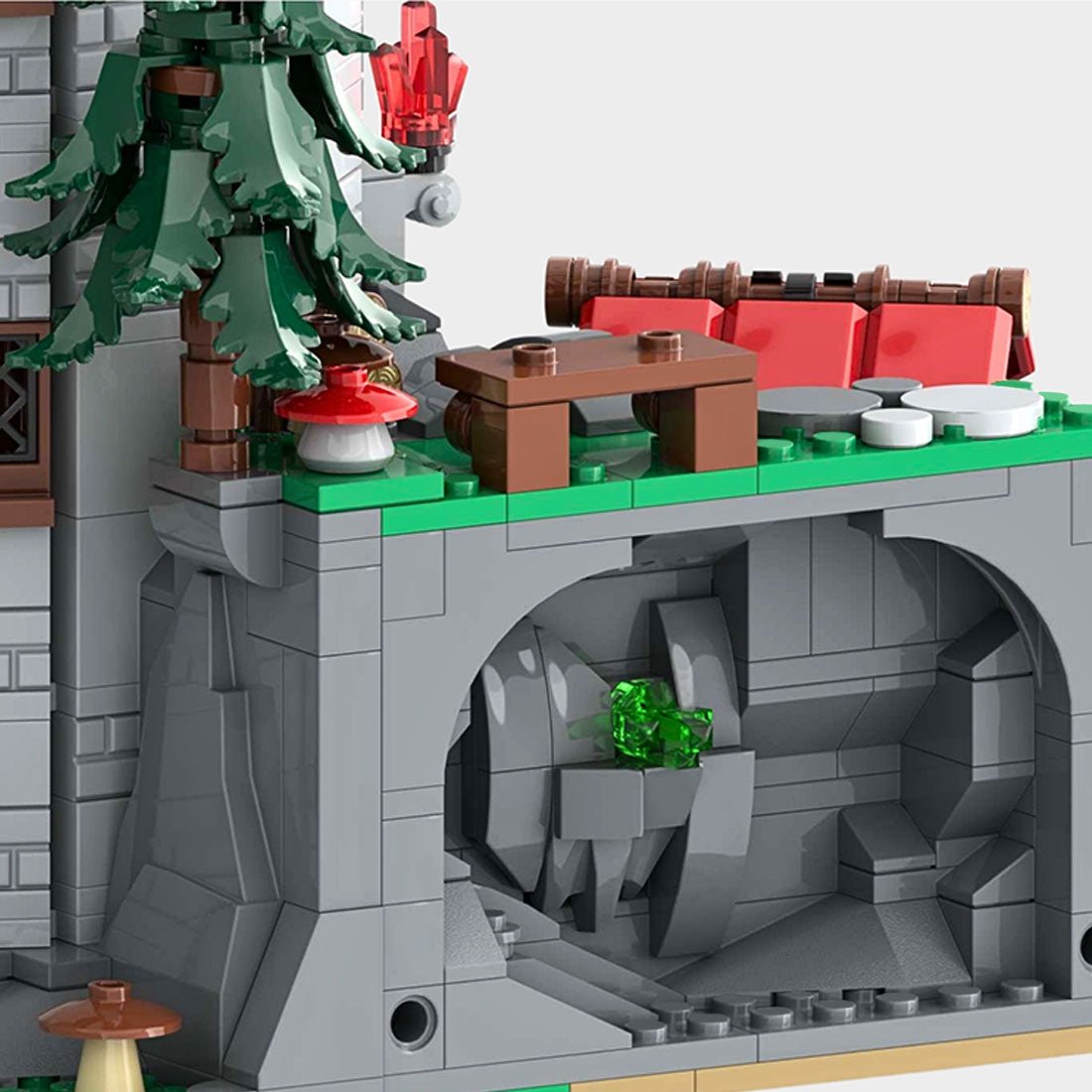 MOC - 225455 Crystal Keep Building Blocks - LesDiy -