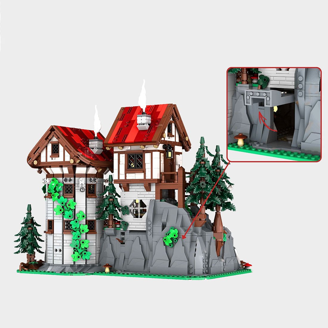 MOC - 225455 Crystal Keep Building Blocks - LesDiy -