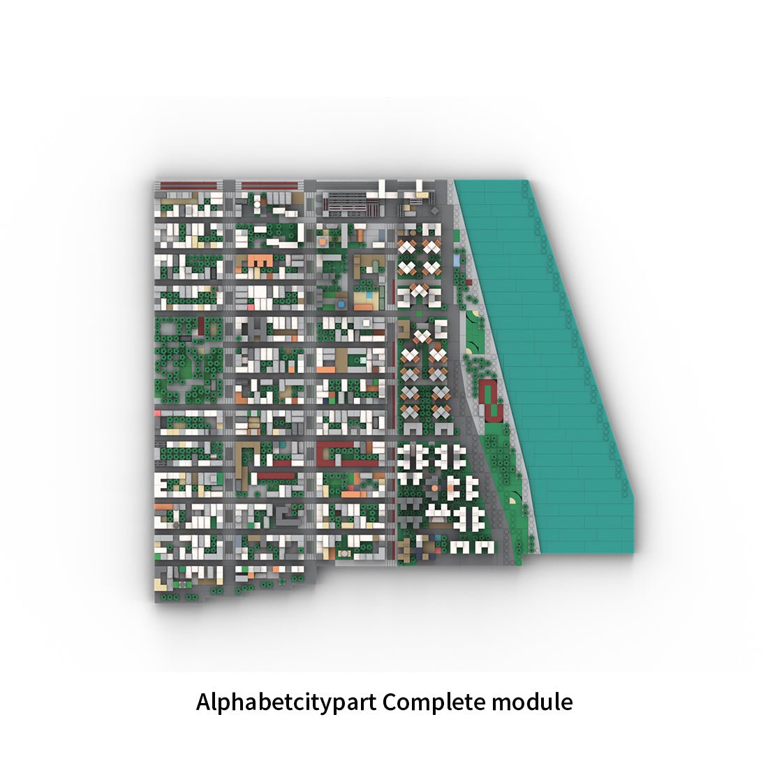 MOC - 225884 1/2000 Scale Lower Manhattan - Alphabetcity Module 1 Building Blocks - LesDiy - Building Blocks