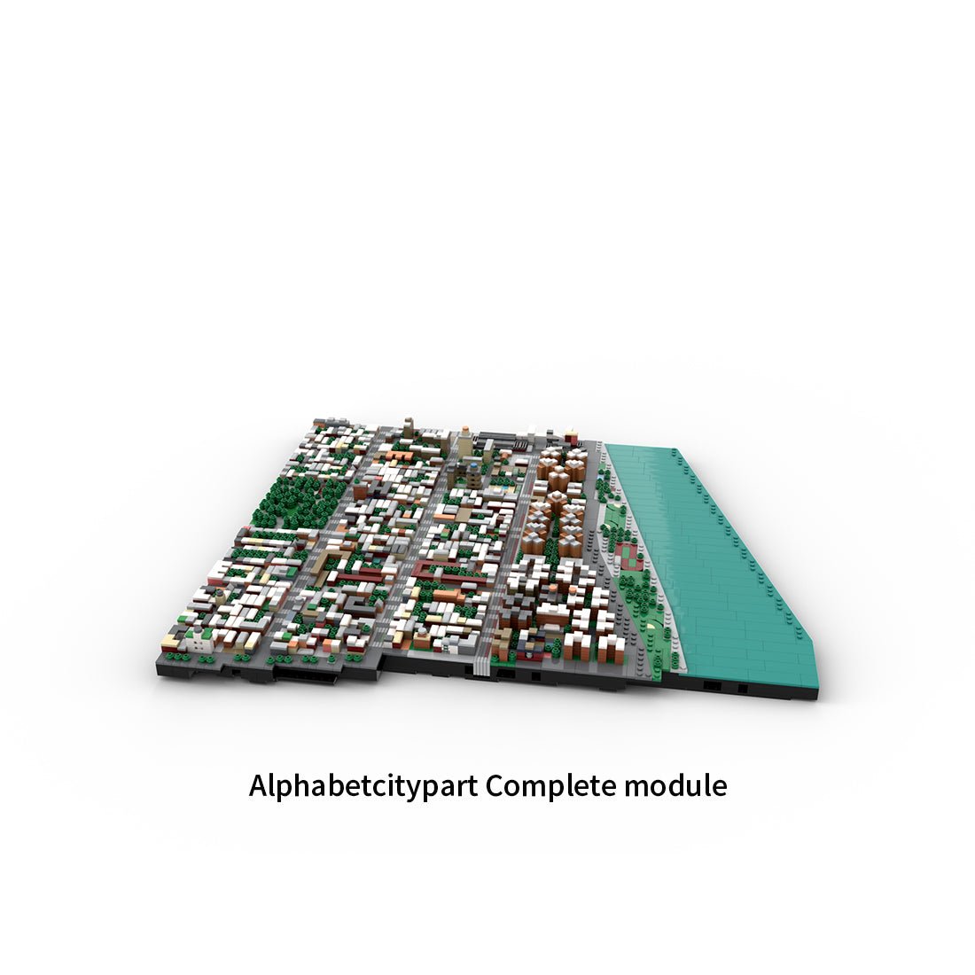 MOC - 225884 1/2000 Scale Lower Manhattan - Alphabetcity Module 1 Building Blocks - LesDiy - Building Blocks