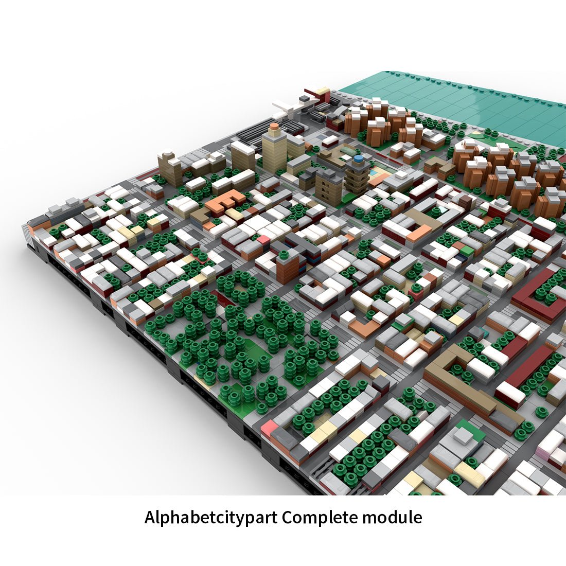MOC - 225884 1/2000 Scale Lower Manhattan - Alphabetcity Module 2 Building Blocks - LesDiy - Building Blocks