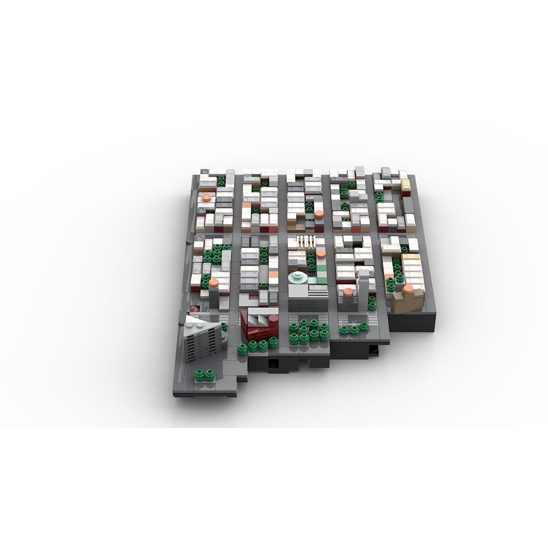 MOC - 225884 1/2000 Scale Lower Manhattan - EastVillage Module 3 Building Blocks - LesDiy - Building Blocks